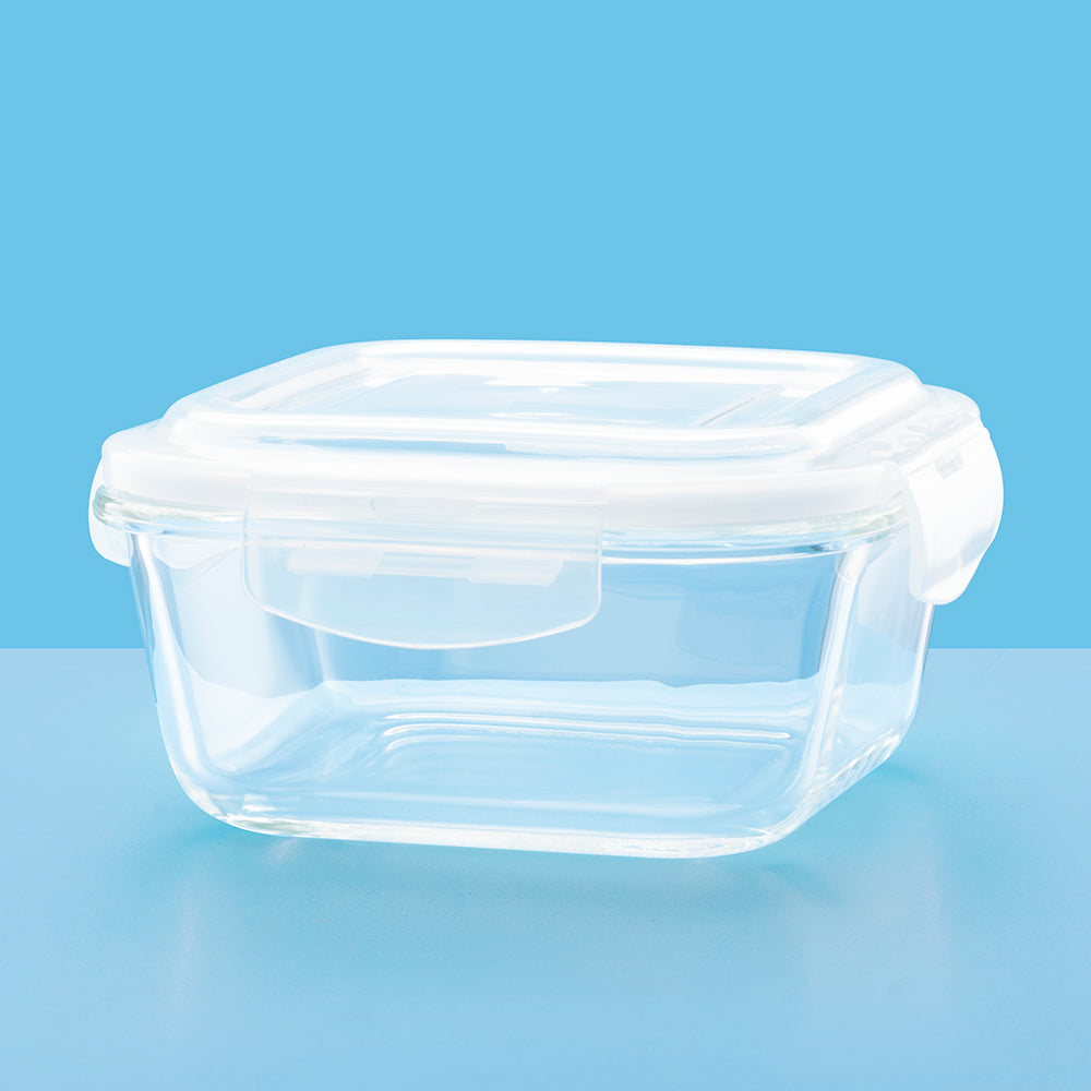 Larah Glass Klip n Store, Square Container