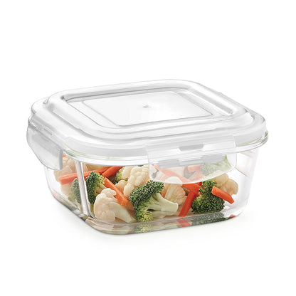 Larah Glass Klip n Store, Square Container
