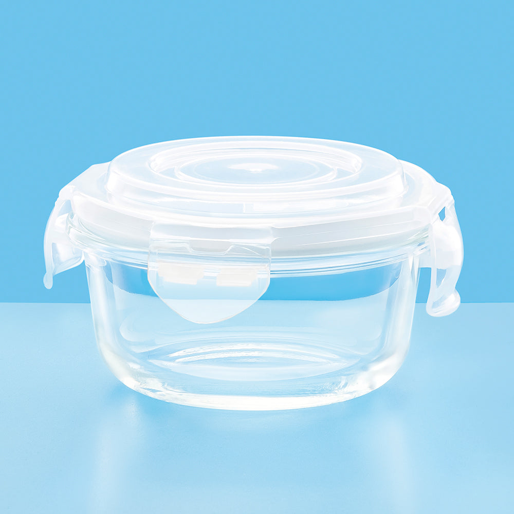 Larah Glass Klip n Store, Round Container India