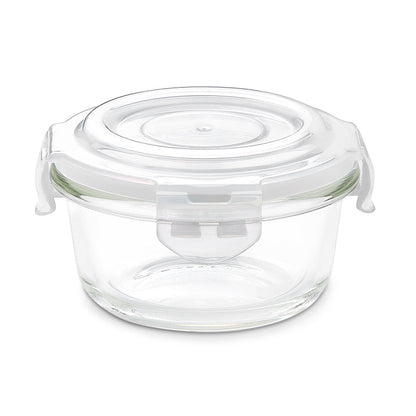 Larah Glass Klip n Store, Round Container