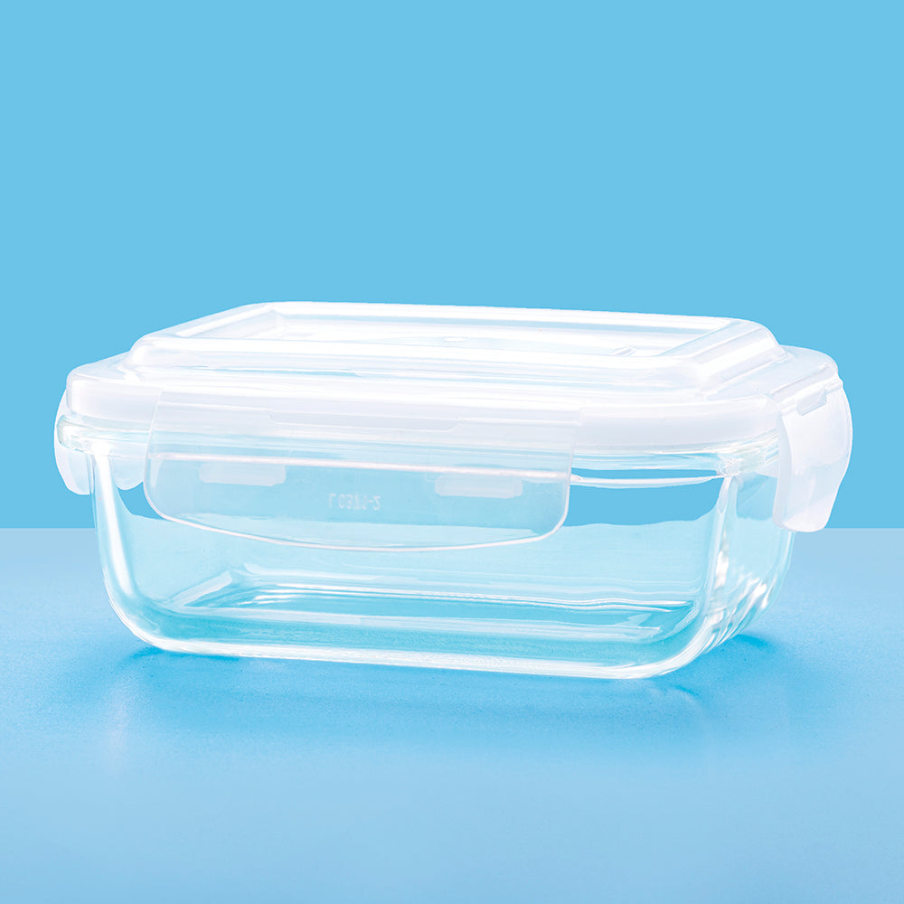 Larah Glass Klip n Store, Rectangular Container