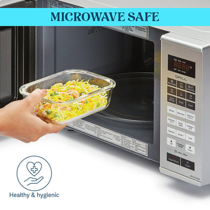 Larah Glass Klip n Store, Rectangular Container