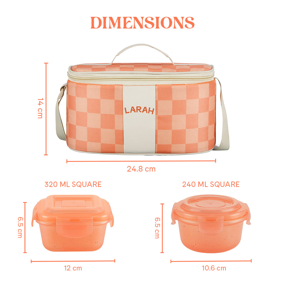 Larah Colormate Universal Lunch Box, Pink