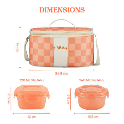 Larah Colormate Universal Lunch Box, Pink