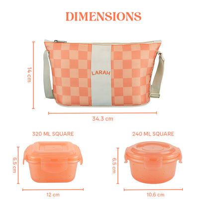 Larah Colormate Daisy Universal Lunch Box, Pink