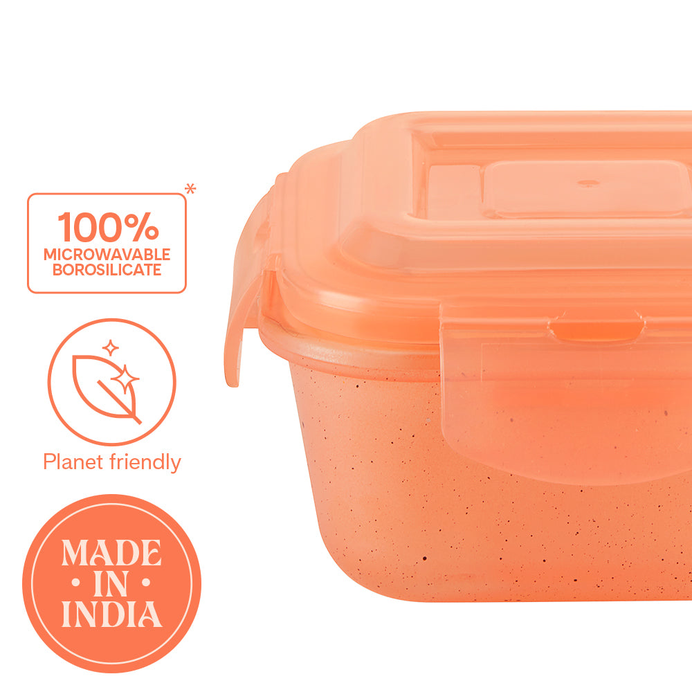 Larah Colormate Daisy Universal Lunch Box, Pink