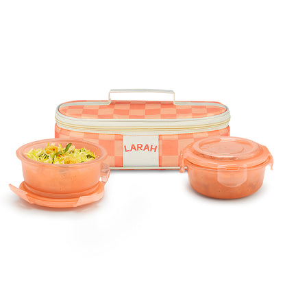 Larah Colormate Round Lunch Box, Pink
