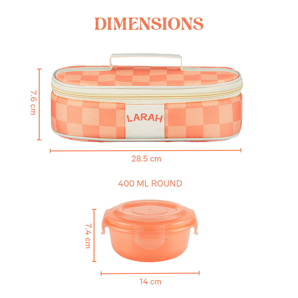Larah Colormate Round Lunch Box, Pink