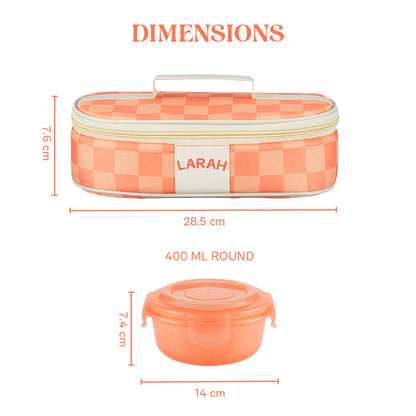 Larah Colormate Round Lunch Box, Pink