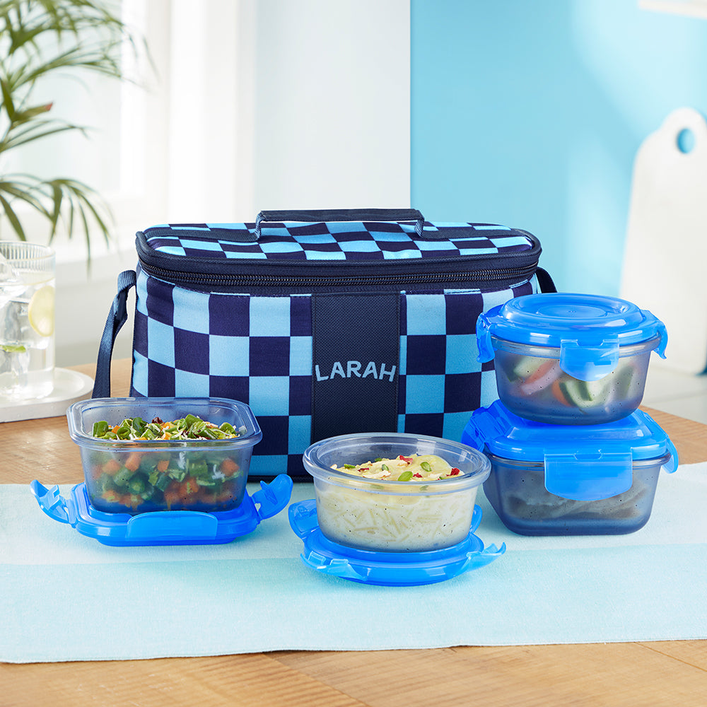 Larah Colormate Universal Lunch Box, Blue