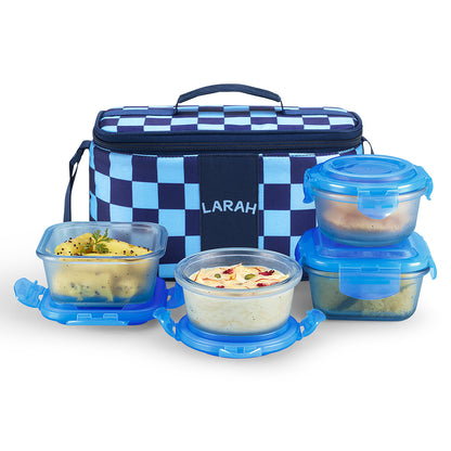 Larah Colormate Universal Lunch Box, Blue