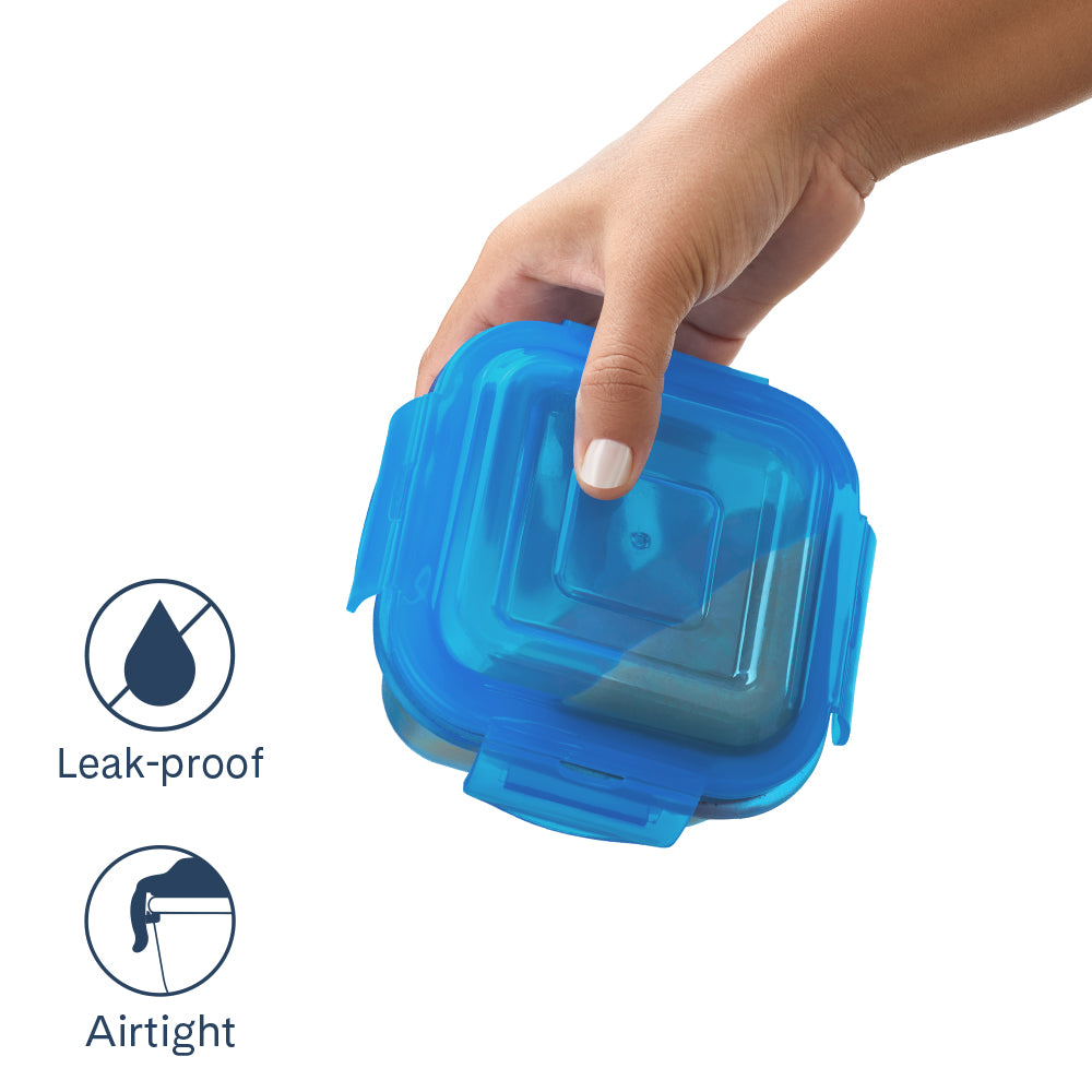 Larah Colormate Daisy Universal Lunch Box, Blue