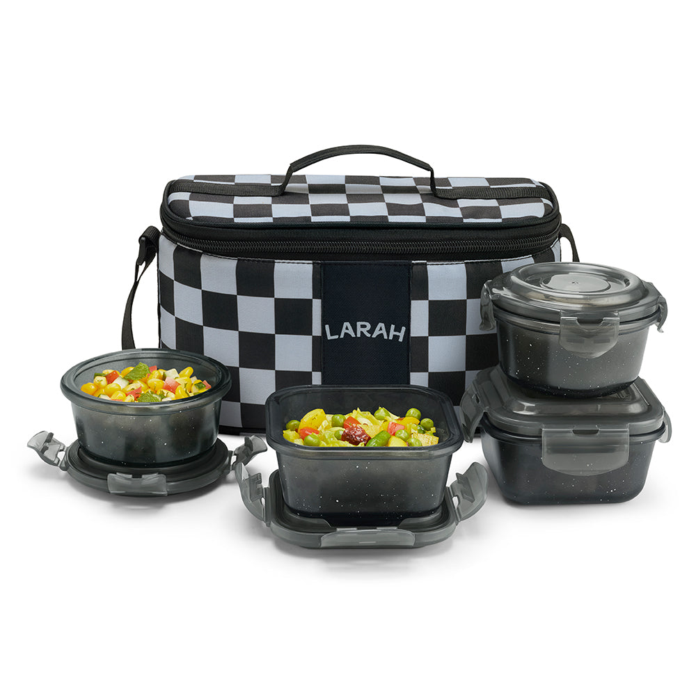 Larah Colormate Universal Lunch Box, Black