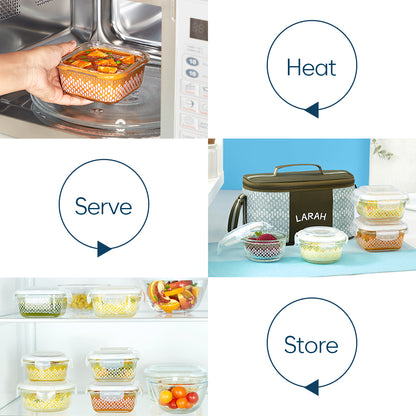 Larah Gracia Universal Glass Lunchbox