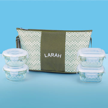 Larah Gracia Daisy Glass Lunchbox