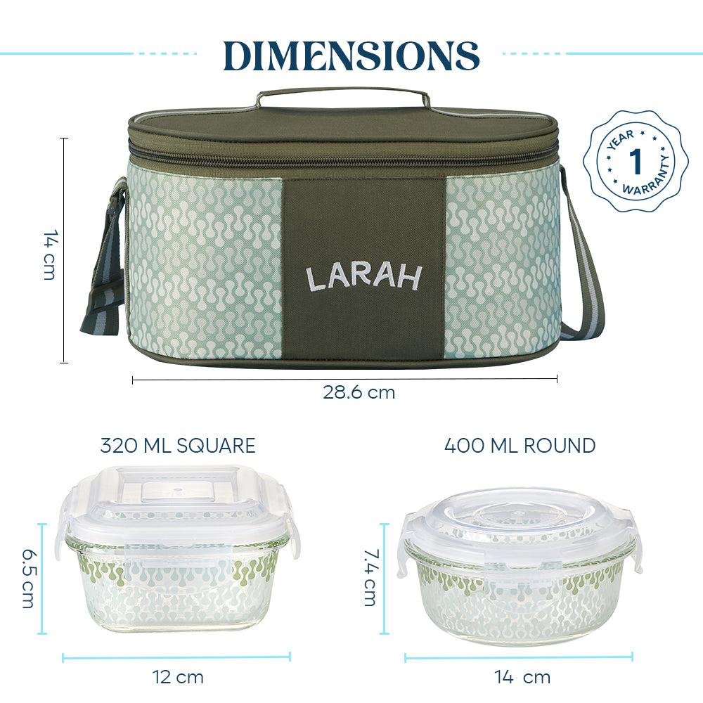 Larah Gracia Glass Lunchbox