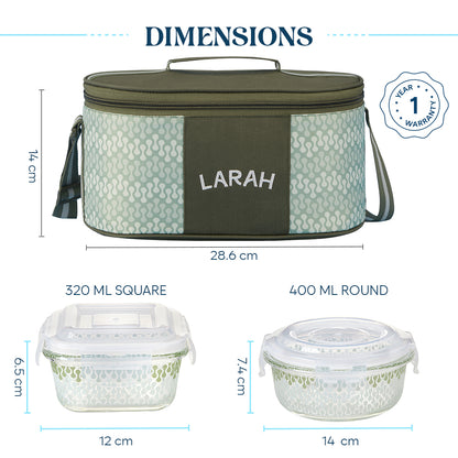 Larah Gracia Glass Lunchbox