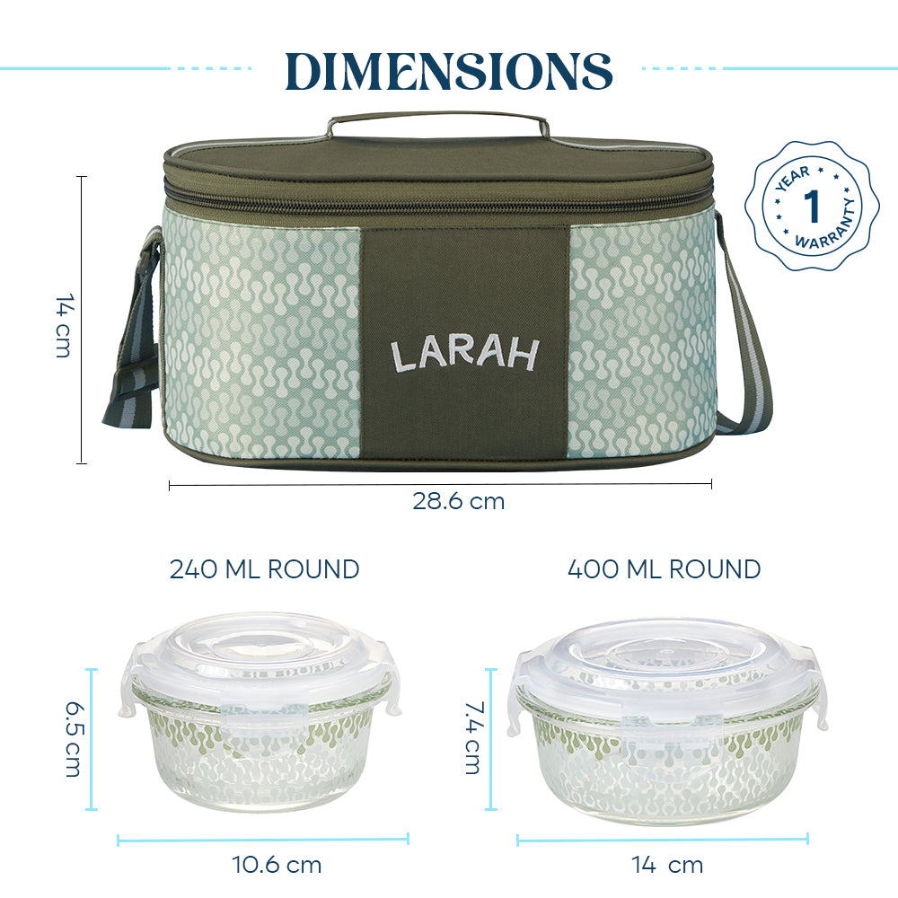 Larah Gracia Fusion Glass Lunchbox