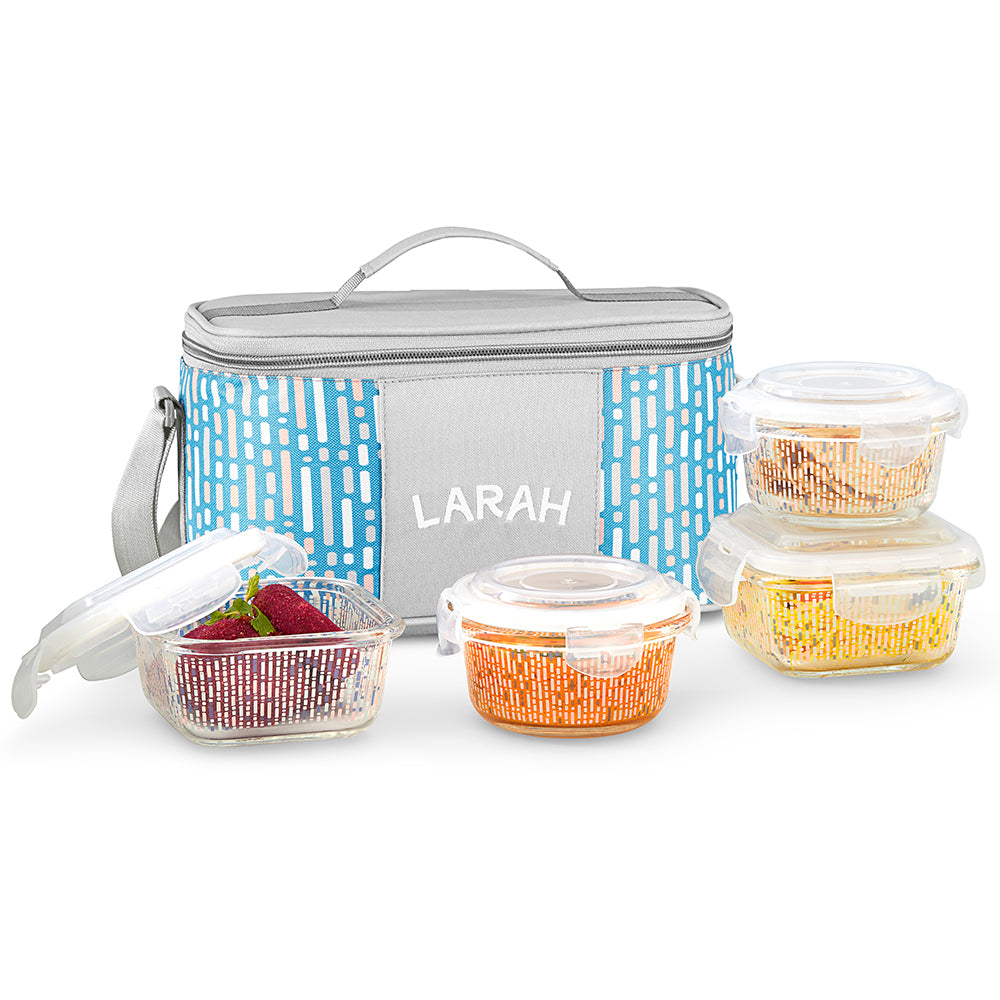 Larah Vogue Universal Glass Lunchbox