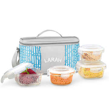Larah Vogue Universal Glass Lunchbox