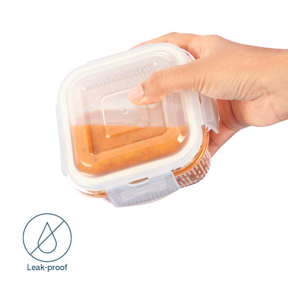 Larah Vogue Daisy Glass Lunchbox