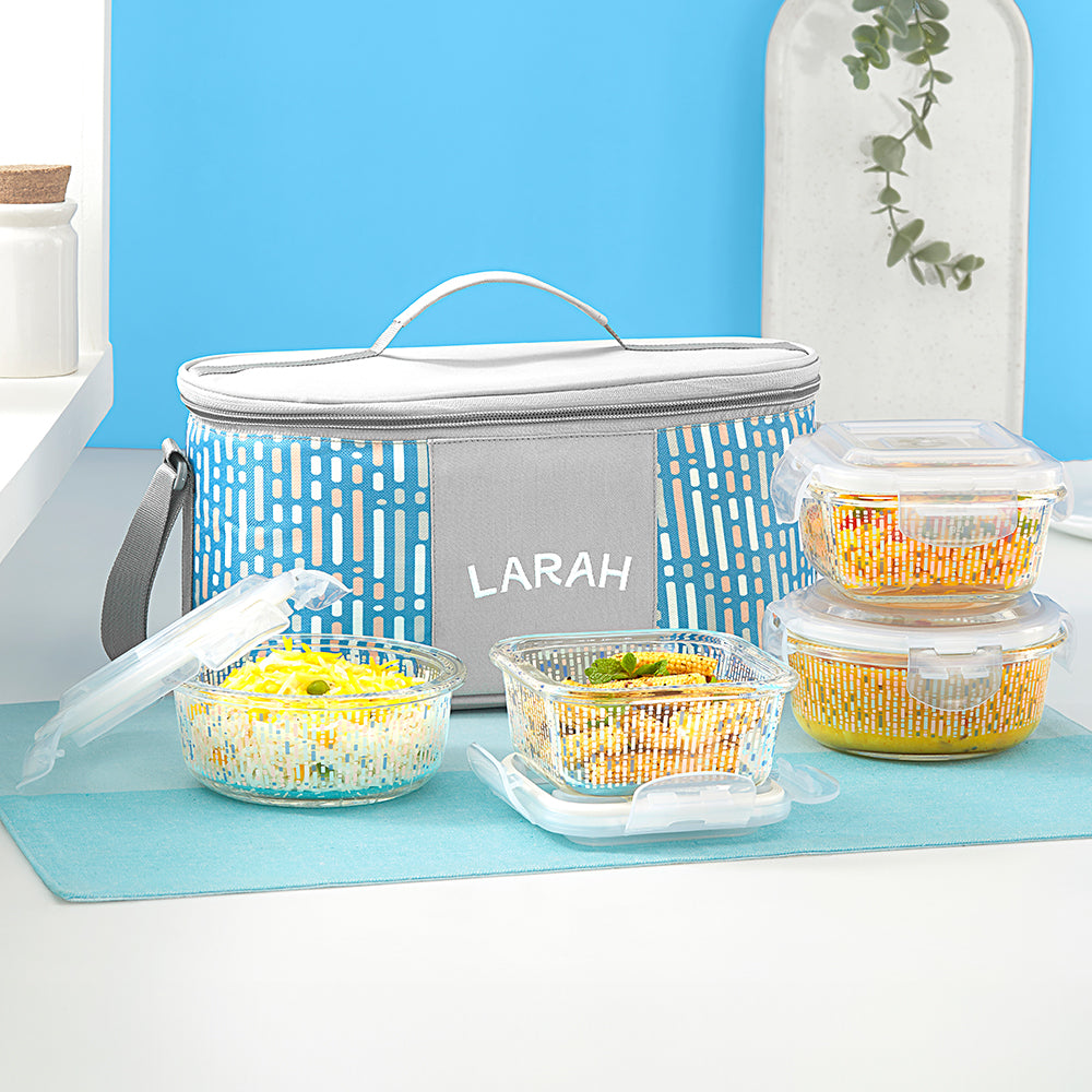 Larah Vogue Glass Lunchbox