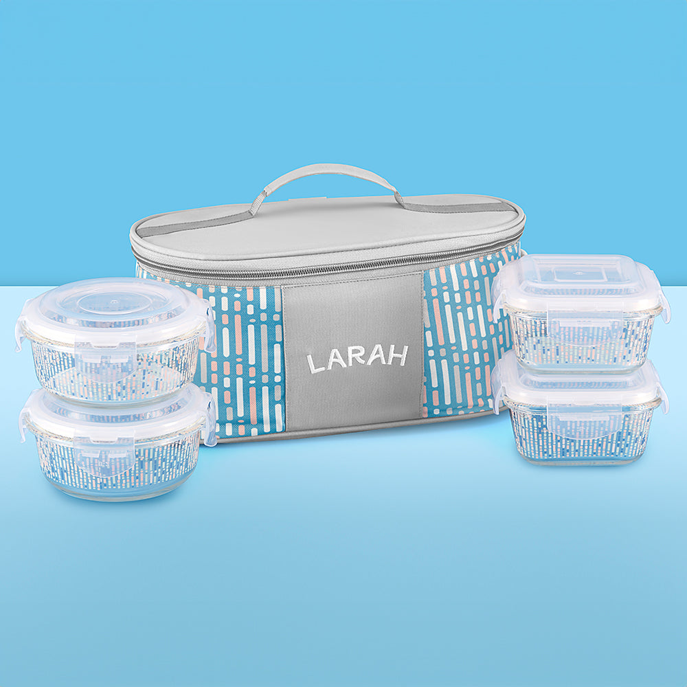 Larah Vogue Glass Lunchbox