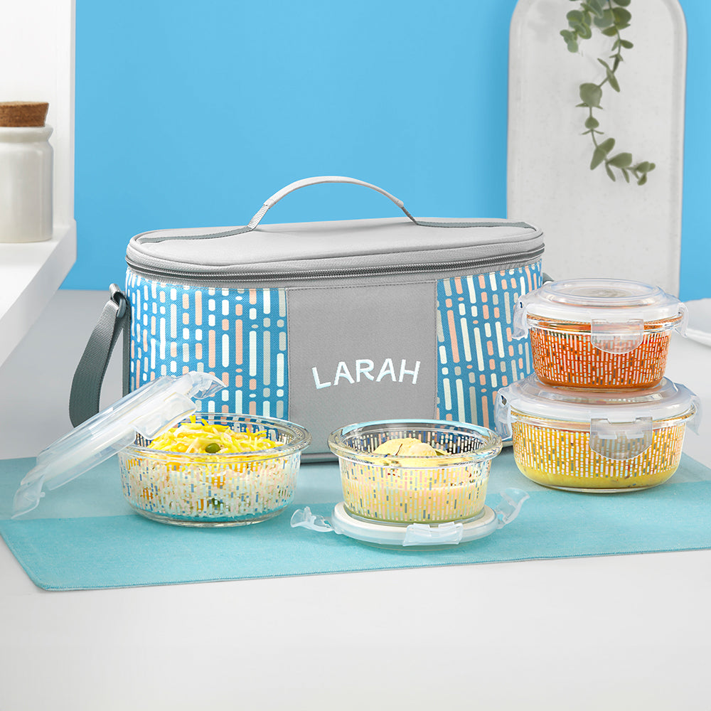 Larah Vogue Fusion Glass Lunchbox