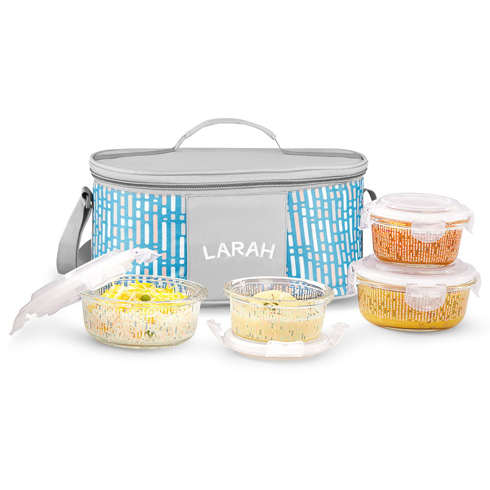 Larah Vogue Fusion Glass Lunchbox