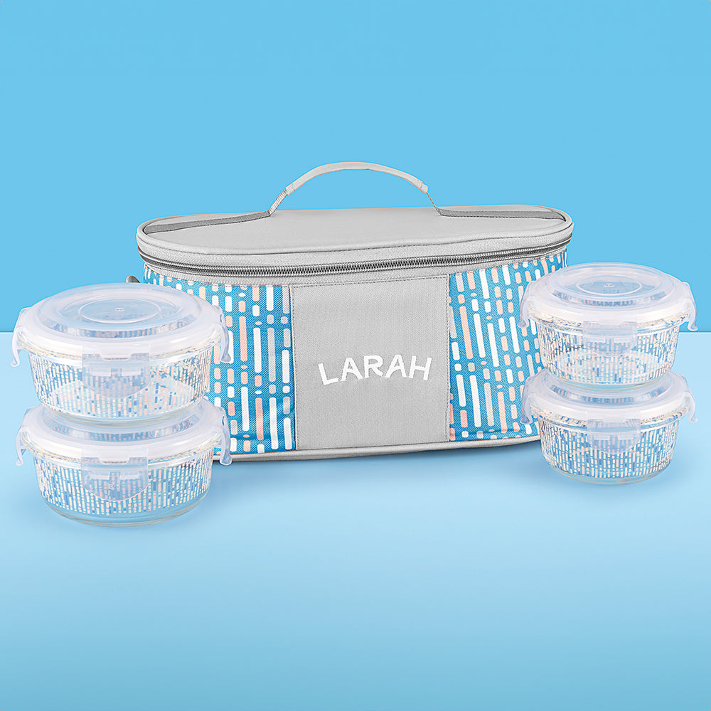 Larah Vogue Fusion Glass Lunchbox