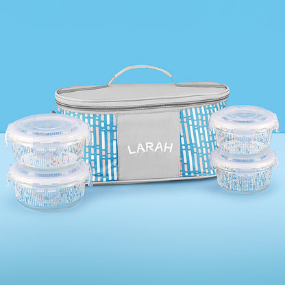 Larah Vogue Fusion Glass Lunchbox