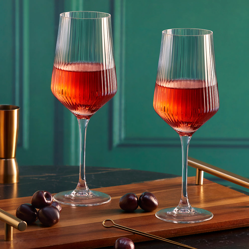Diamond Wine Glass Set