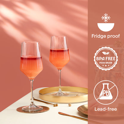 Diamond Wine Glass, Set of 2