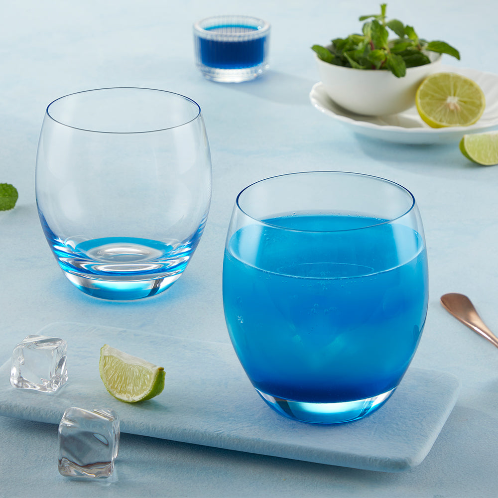 Bliss Glass Tumbler Set, Blue