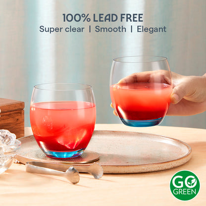 Bliss Glass Tumbler Set, Blue