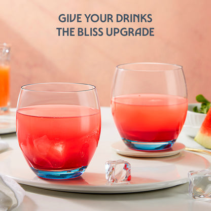 Bliss Glass Tumbler Set, Blue