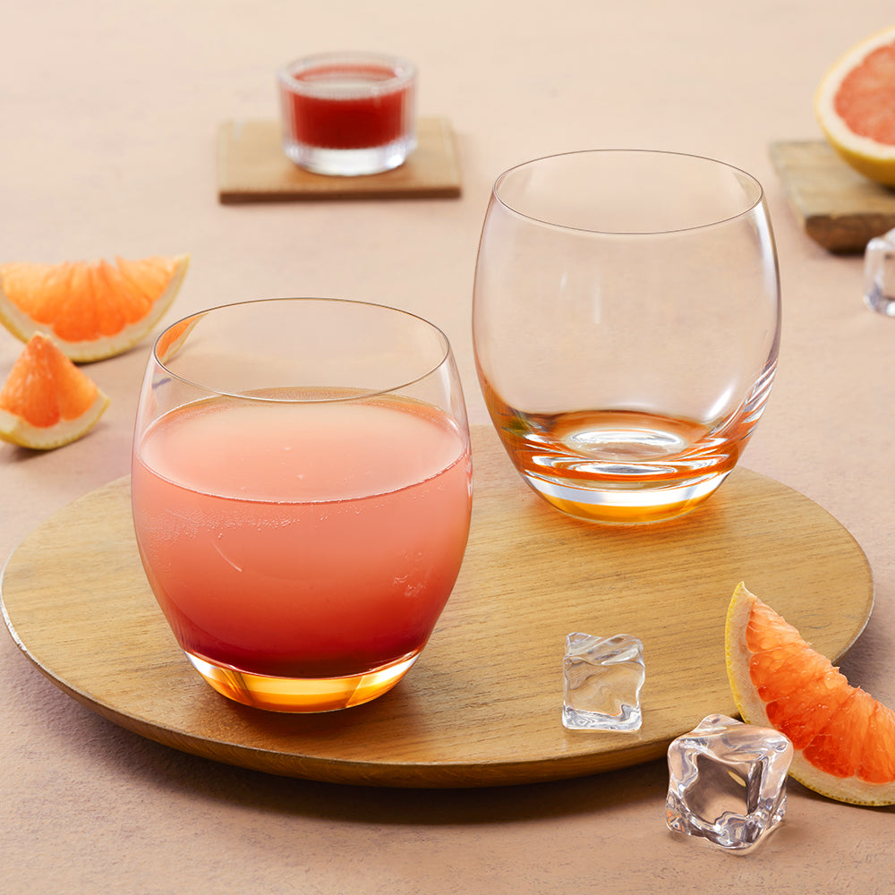 Bliss Glass Tumbler Set, Orange