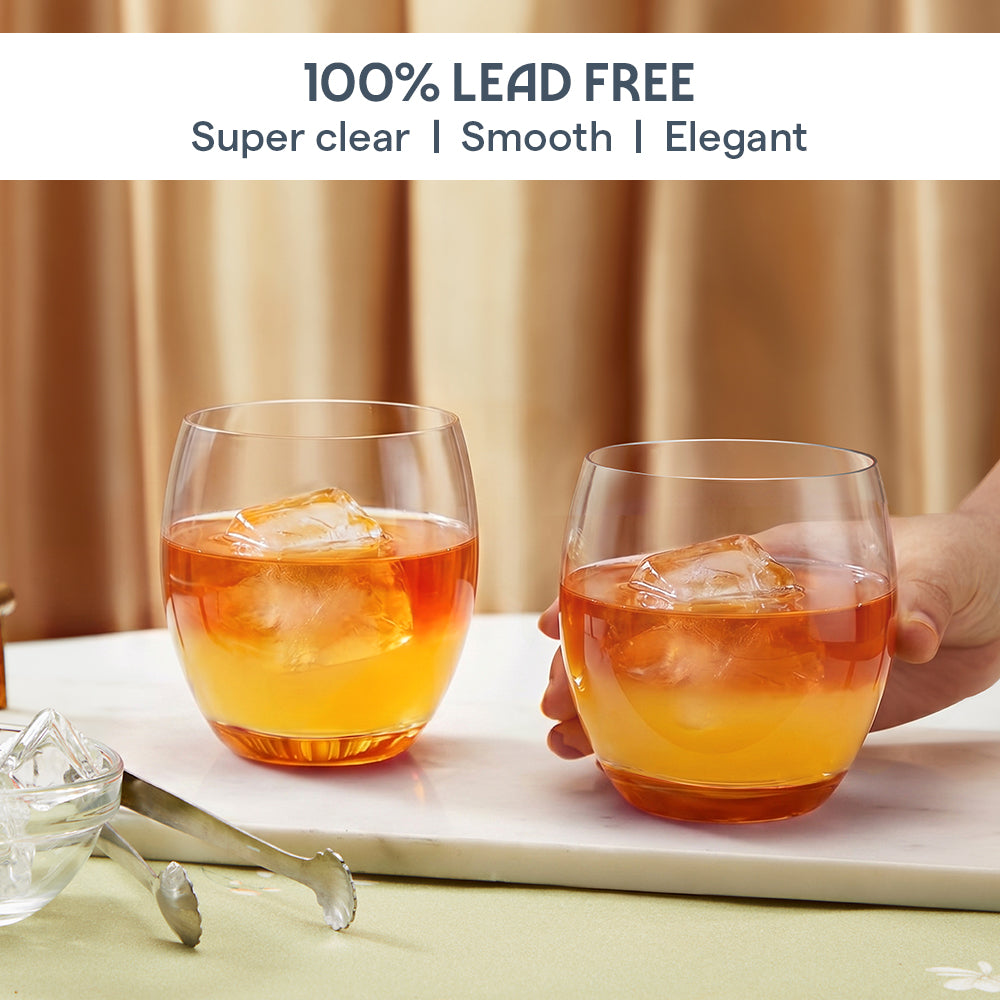Bliss Glass Tumbler Set, Orange