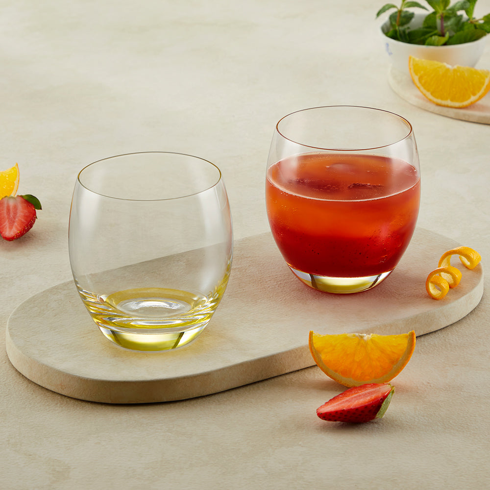 Bliss Glass Tumbler Set, Yellow