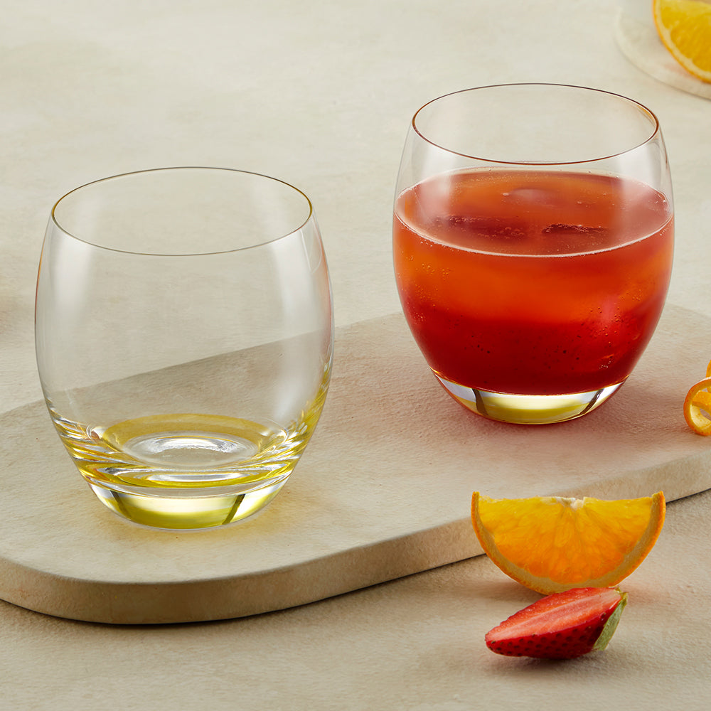 Bliss Glass Tumbler Set, Yellow