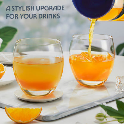 Bliss Glass Tumbler Set, Yellow