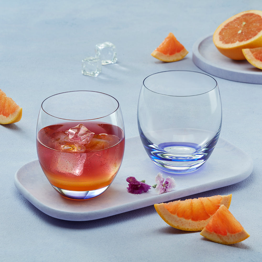 Bliss Glass Tumbler Set, Purple