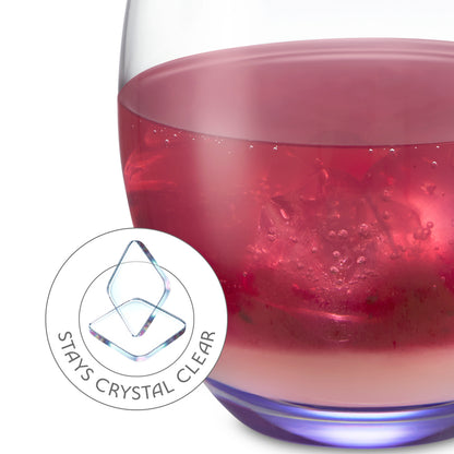 Bliss Glass Tumbler Set, Purple