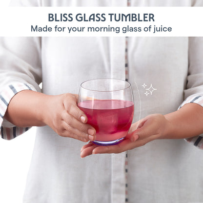 Bliss Glass Tumbler Set, Purple