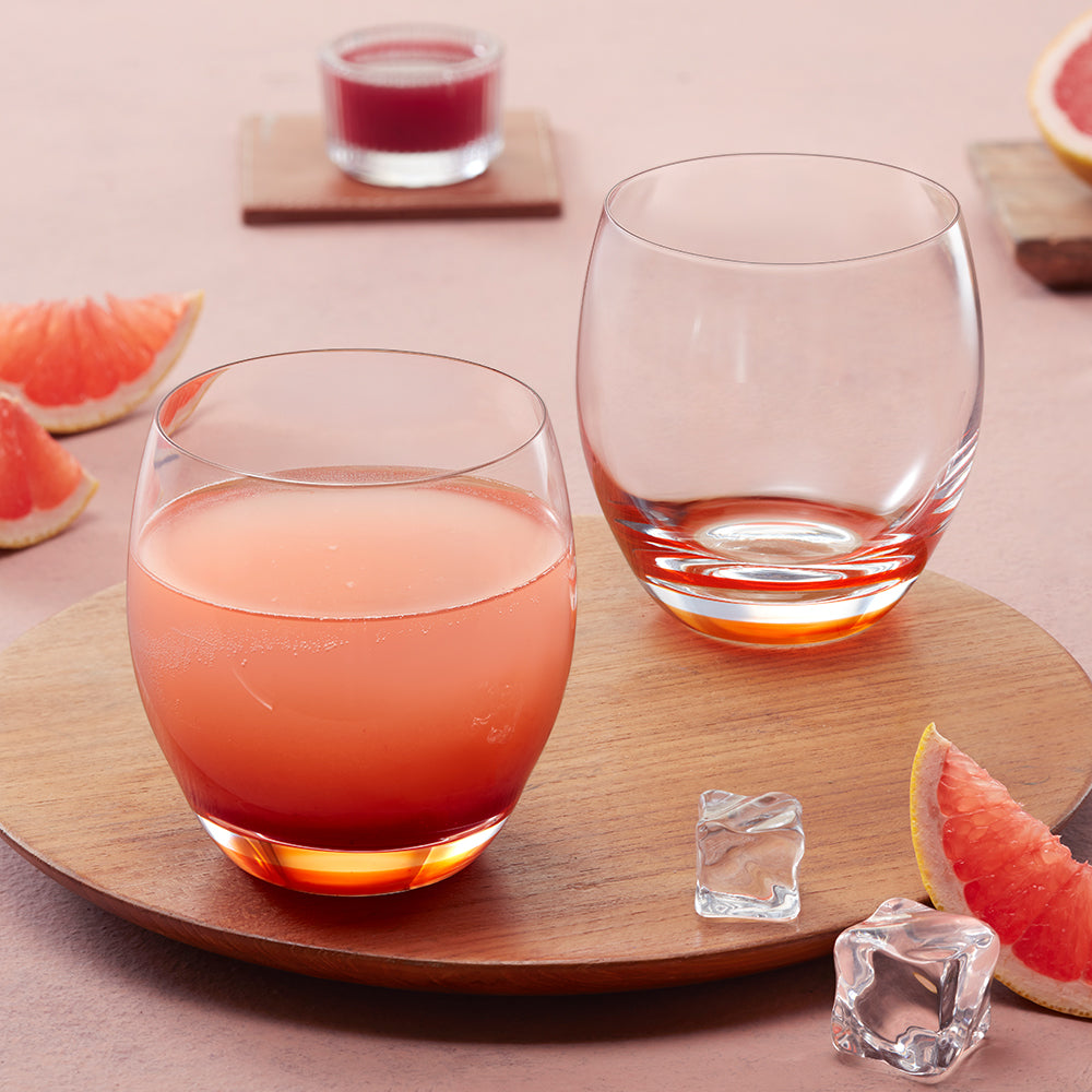 Bliss Glass Tumbler Set, Red