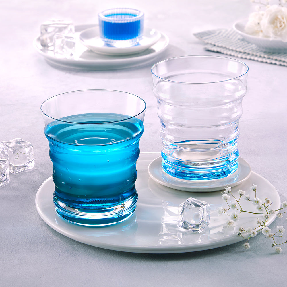 Diana Glass Tumbler Set, Blue
