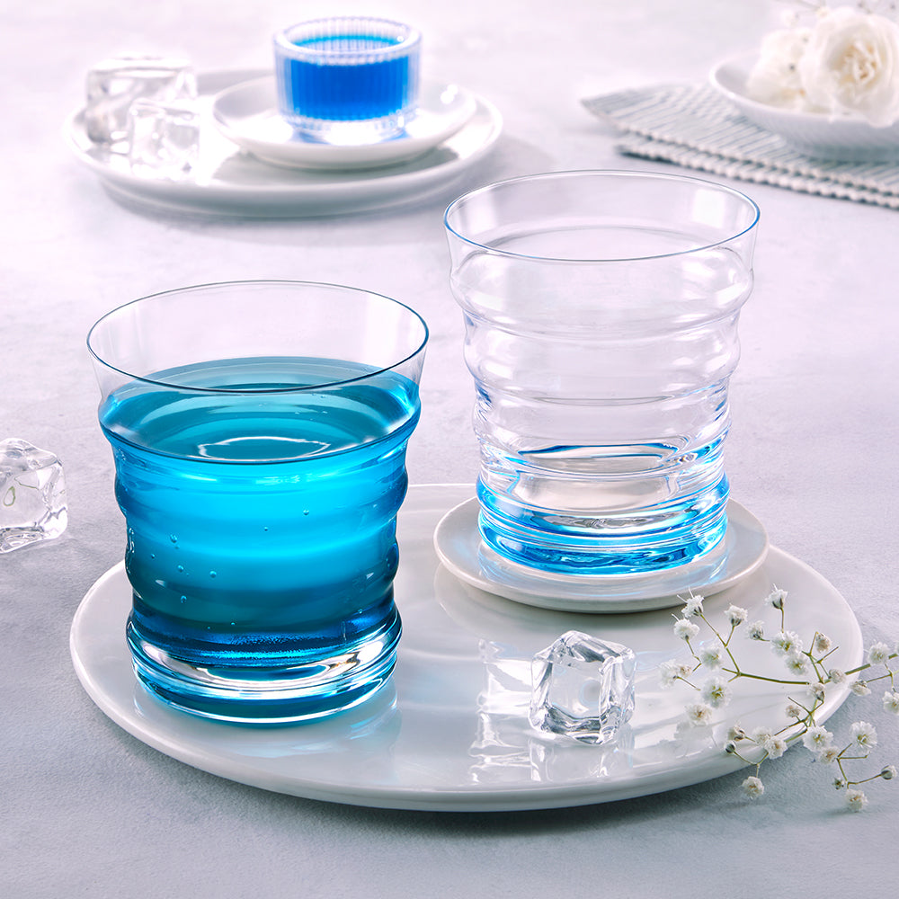 Diana Glass Tumbler Set, Blue