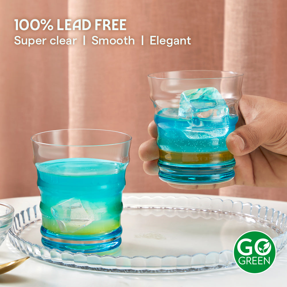 Diana Glass Tumbler Set, Blue