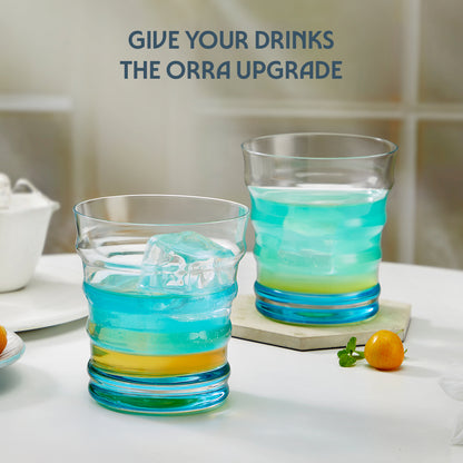 Diana Glass Tumbler Set, Blue