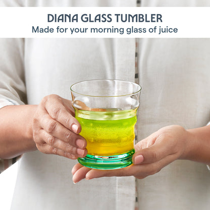 Diana Glass Tumbler Set, Green